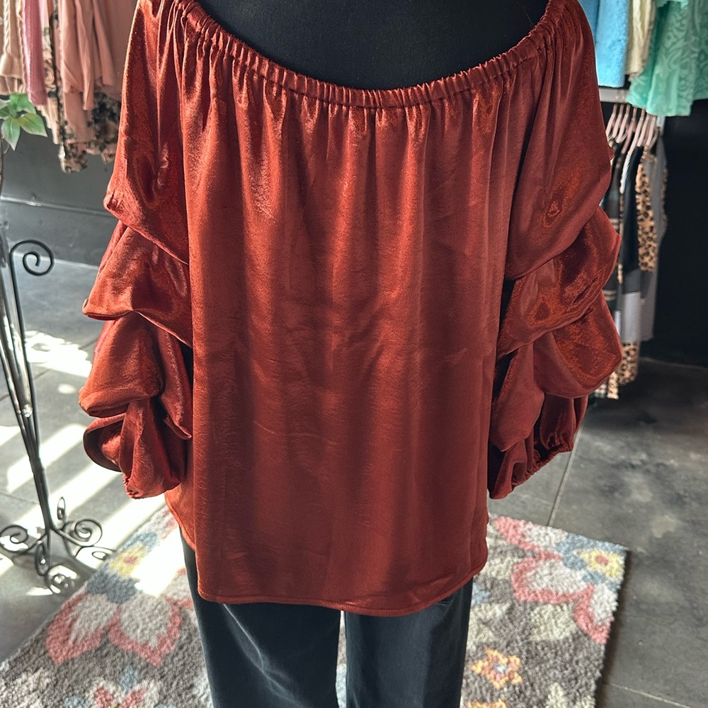 Lush Orange Blouse with Vibrant Style